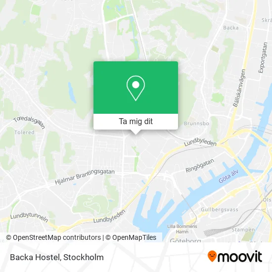 Backa Hostel karta