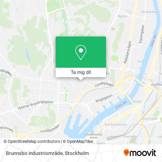 Brunnsbo industriområde karta