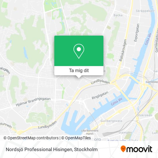 Nordsjö Professional Hisingen karta