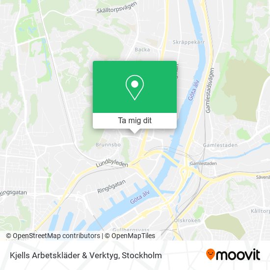 Kjells Arbetskläder & Verktyg karta