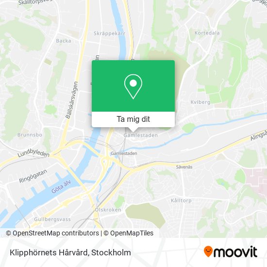 Klipphörnets Hårvård karta