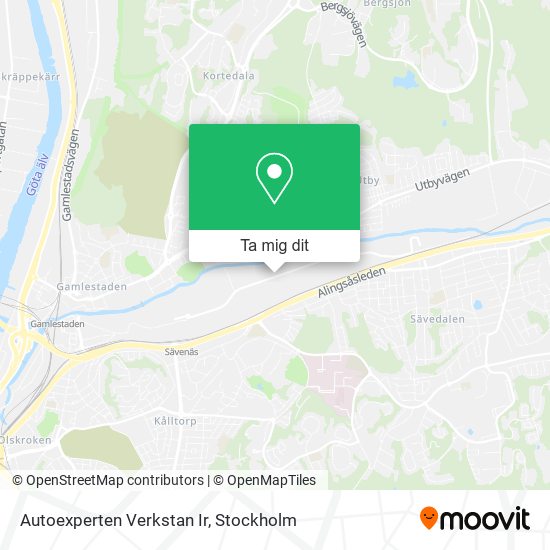 Autoexperten Verkstan Ir karta