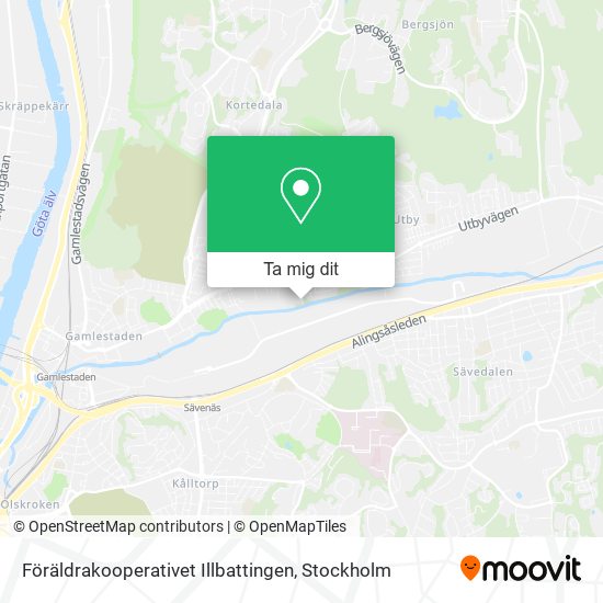 Föräldrakooperativet Illbattingen karta