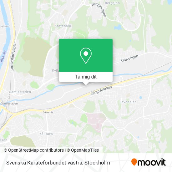 Svenska Karateförbundet västra karta