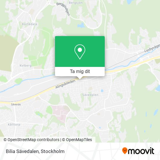 Bilia Sävedalen karta