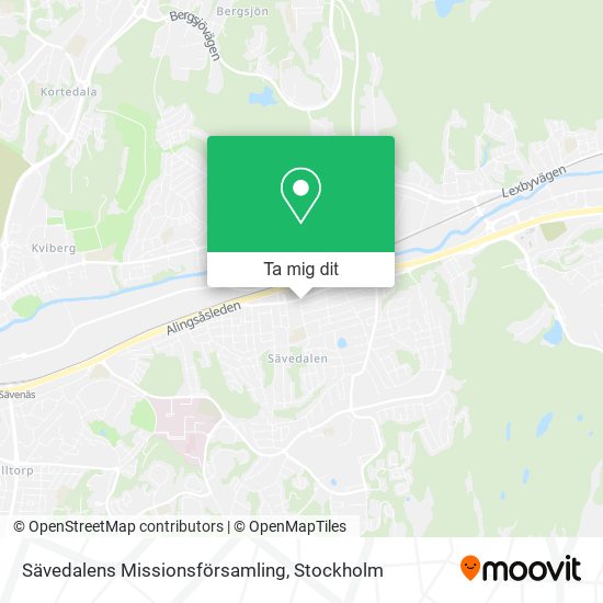 Sävedalens Missionsförsamling karta