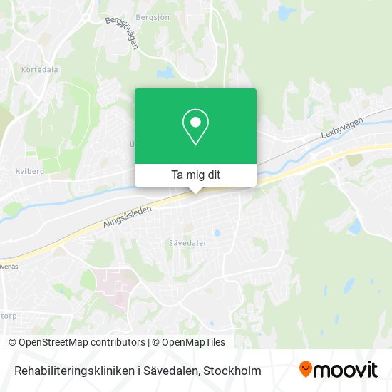 Rehabiliteringskliniken i Sävedalen karta