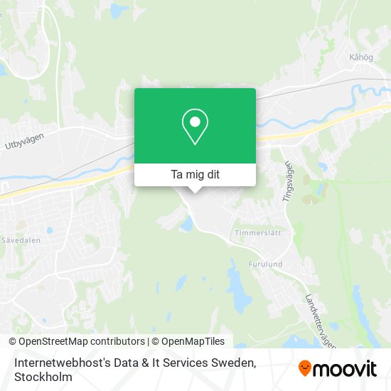 Internetwebhost's Data & It Services Sweden karta