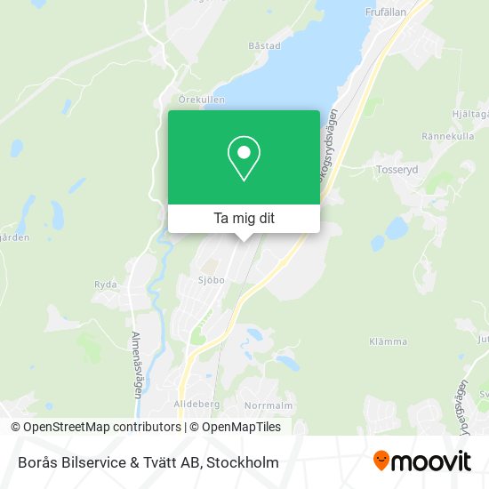 Borås Bilservice & Tvätt AB karta