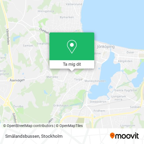 Smålandsbussen karta