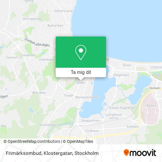 Frimärksombud, Klostergatan karta