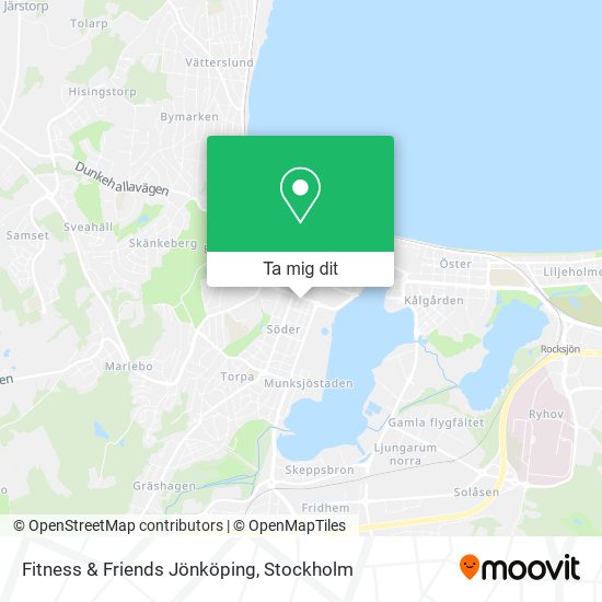 Fitness & Friends Jönköping karta
