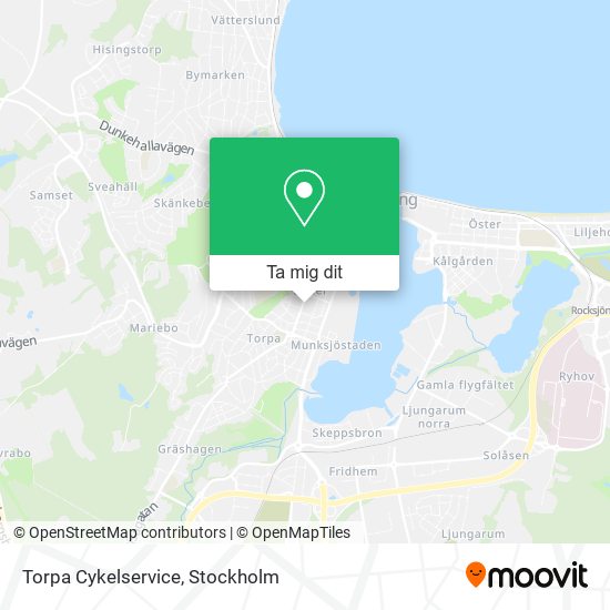 Torpa Cykelservice karta