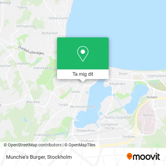 Munchie's Burger karta