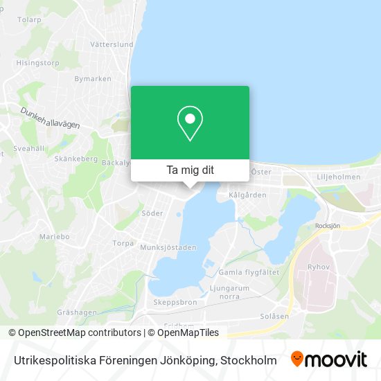 Utrikespolitiska Föreningen Jönköping karta