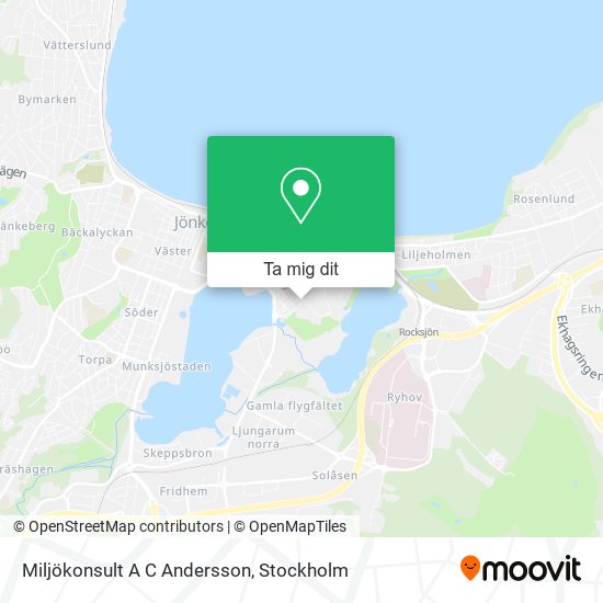 Miljökonsult A C Andersson karta