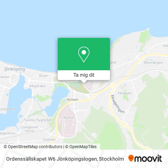 Ordenssällskapet W6 Jönköpingslogen karta