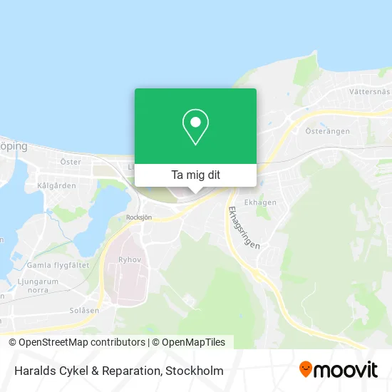 Haralds Cykel & Reparation karta