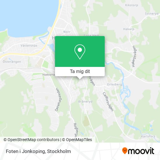Foten i Jonkoping karta