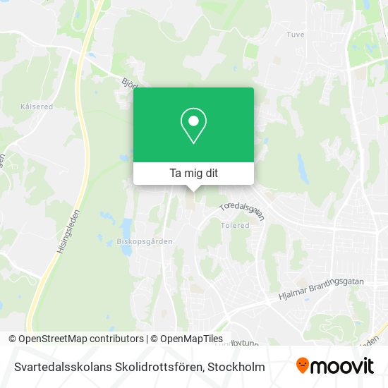Svartedalsskolans Skolidrottsfören karta