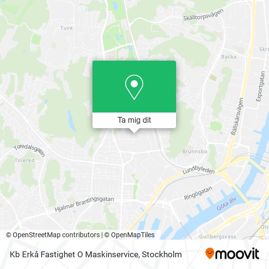 Kb Erkå Fastighet O Maskinservice karta