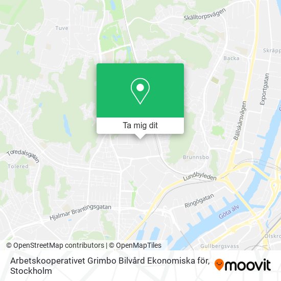 Arbetskooperativet Grimbo Bilvård Ekonomiska för karta