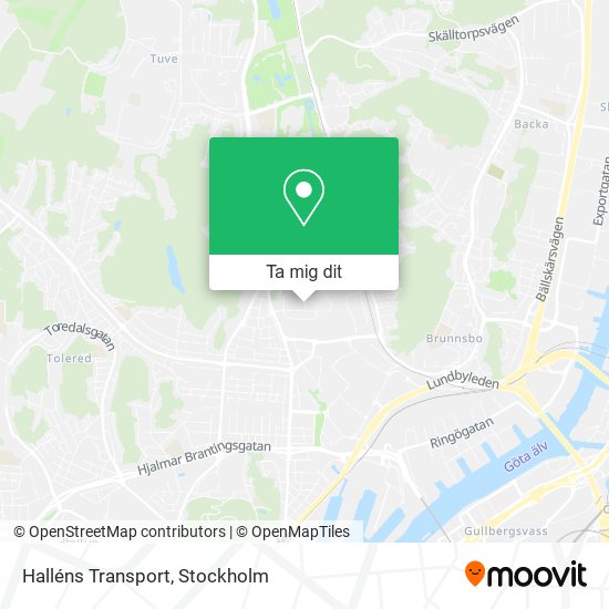 Halléns Transport karta