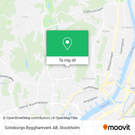 Göteborgs Bygghantverk AB karta