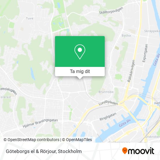 Göteborgs el & Rörjour karta