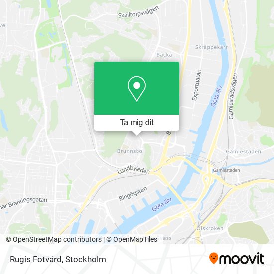 Rugis Fotvård karta