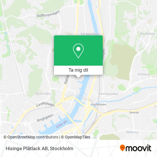 Hisinge Plåtlack AB karta