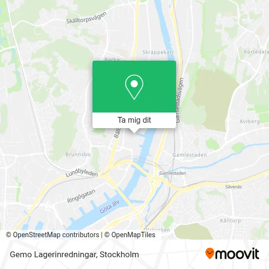 Gemo Lagerinredningar karta