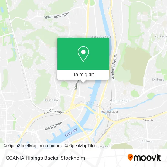 SCANIA Hisings Backa karta