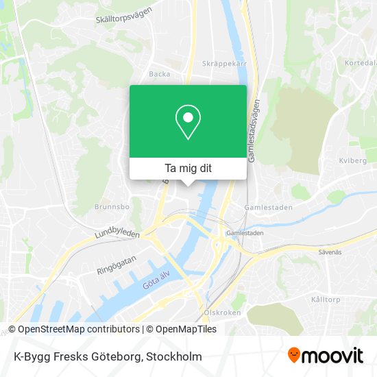 K-Bygg Fresks Göteborg karta