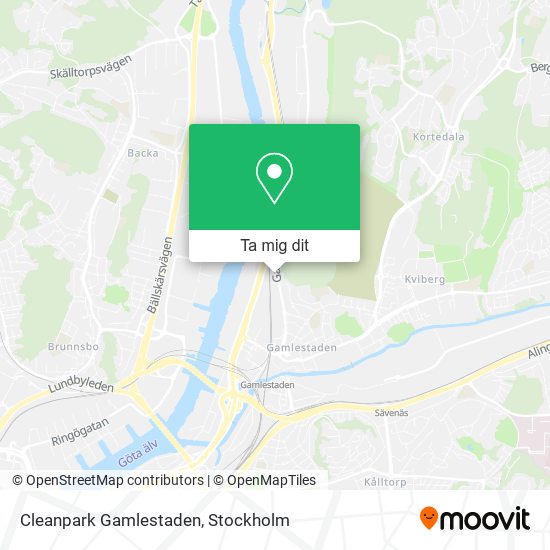 Cleanpark Gamlestaden karta