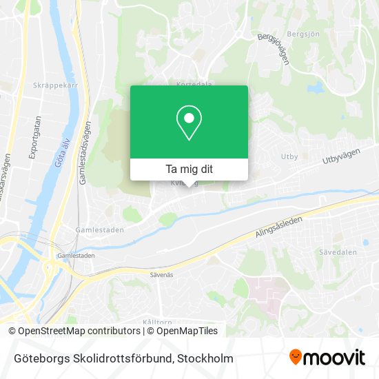 Göteborgs Skolidrottsförbund karta