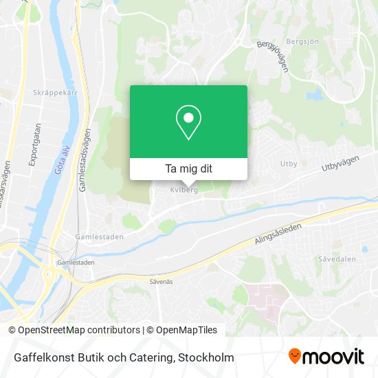 Gaffelkonst Butik och Catering karta