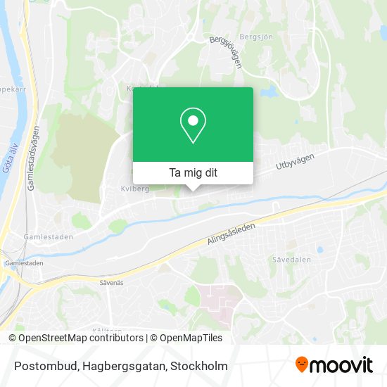 Postombud, Hagbergsgatan karta