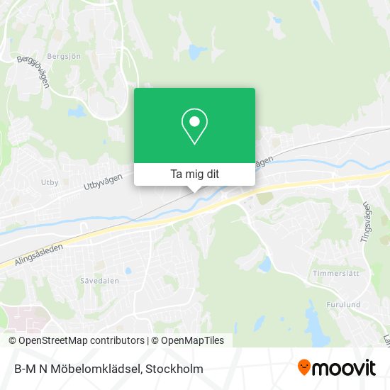 B-M N Möbelomklädsel karta
