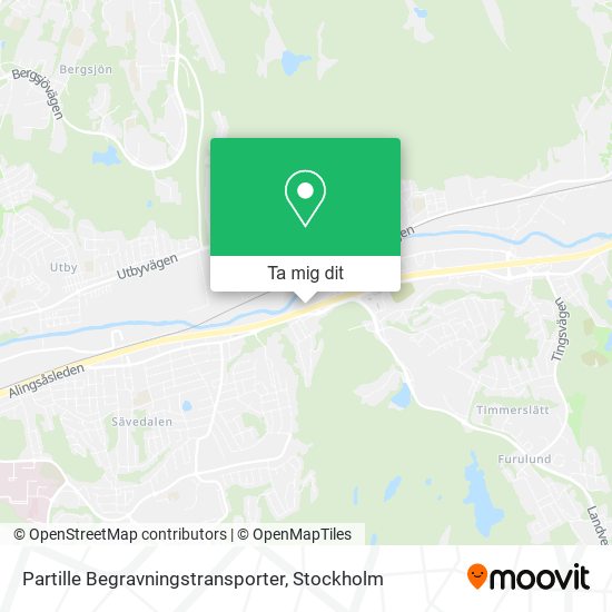 Partille Begravningstransporter karta