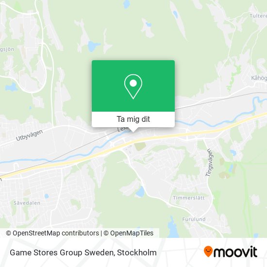 Game Stores Group Sweden karta