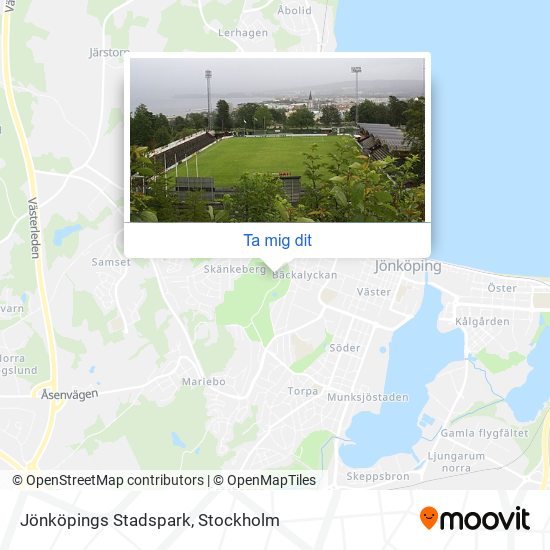 Jönköpings Stadspark karta