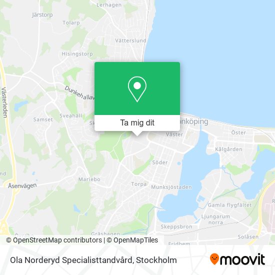 Ola Norderyd Specialisttandvård karta