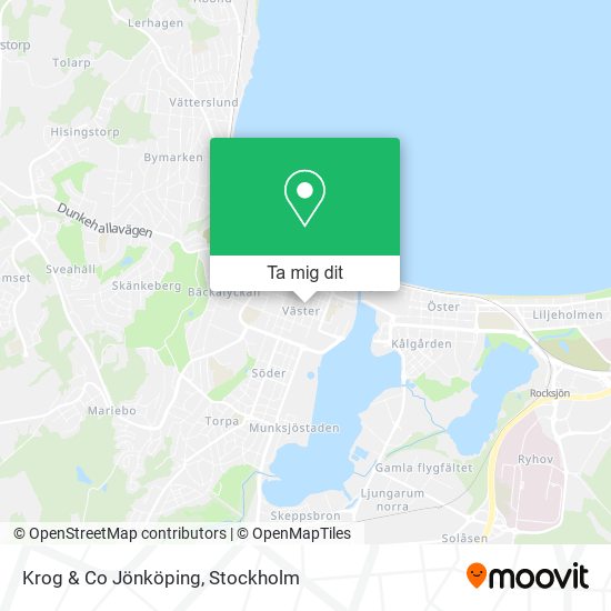 Krog & Co Jönköping karta