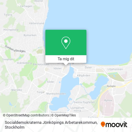Socialdemokraterna Jönköpings Arbetarekommun karta