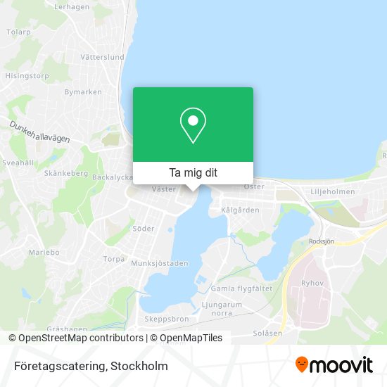 Företagscatering karta