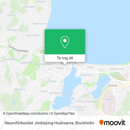 Neuroförbundet Jönköping-Huskvarna karta