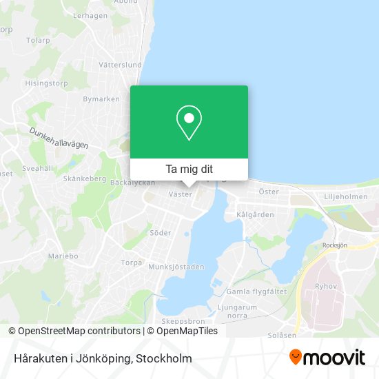 Hårakuten i Jönköping karta