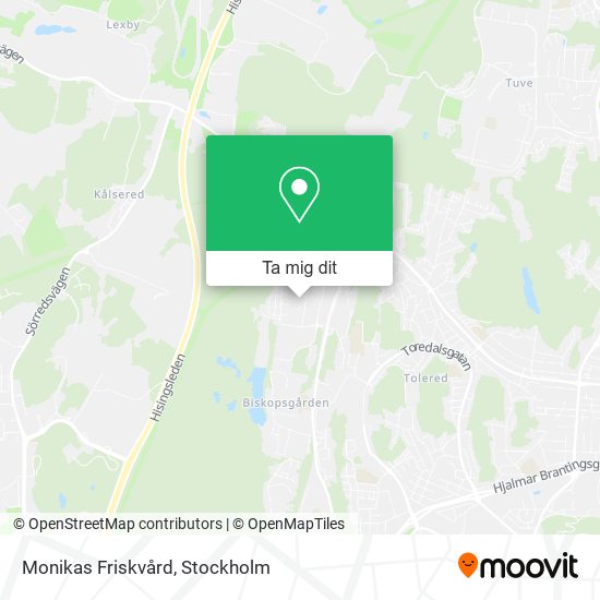 Monikas Friskvård karta