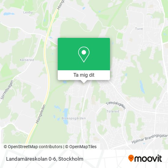 Landamäreskolan 0-6 karta